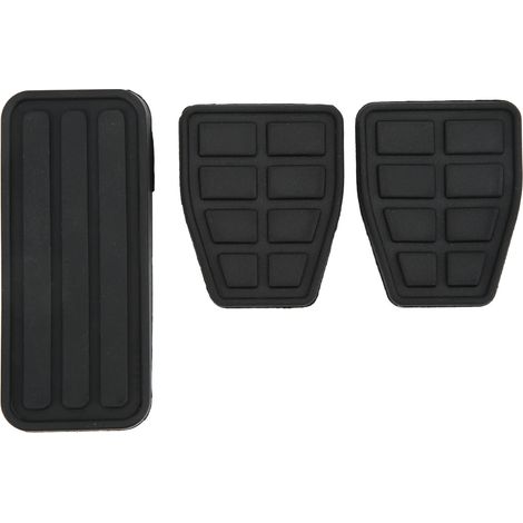 Eosnow 3pcs Kupplungsbremsbeschleuniger Pedal Pad Kit Gummi schwarzer flexibler Verschleiß -Sicht Austausch für T4 Transporter 1990-2003