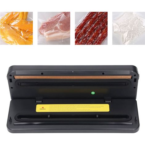 Vakuumier- und Verpackungsmaschine, Saugleistung 80 kPa, Lebensmittel-Vakuumpumpe mit 10 Beuteln, automatische Vakuumierung, Trocken- und Nassversiegelung, AC100-240 V, europäischer Standard. (1/5)