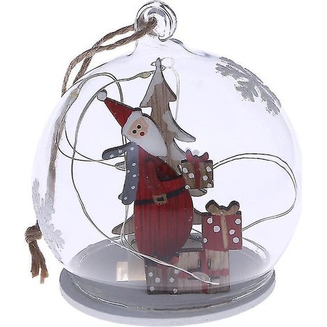 1 Stück Weihnachtsglaslampe