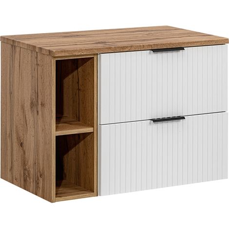 Mobile bagno senza lavabo Adriel bianco 80cm (1/5)