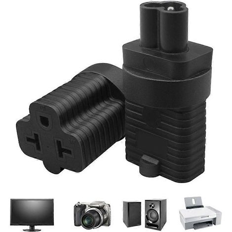 Adaptateur secteur IEC320 C6 vers Nema 5/6-15/20R (courant alternatif) - Fiche C6 à 3 broches (1/4)