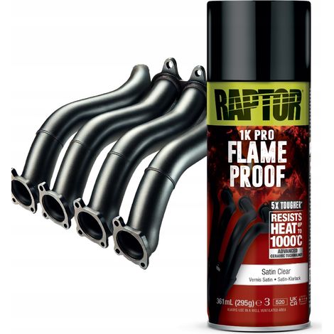 Raptor feuerfester Sprühlack klar seidenmatt seidenmatt 1000°C (1/2)