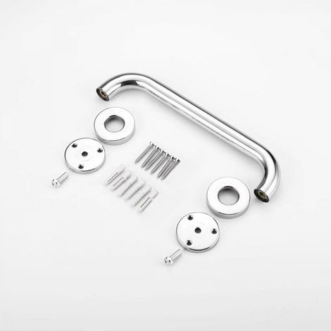 1pc Barre d'appui en Acier Inox Poignée de Baignoire de Salle de Bain pour WC Toilette pour Personnes Âgées/Handicapées/Enfants/Enceinte 40cm