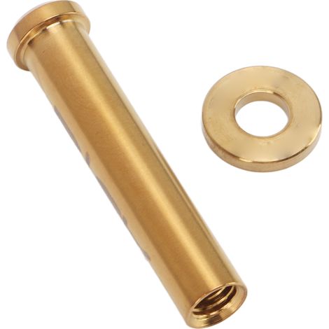 Écrous de fixation en titane pour freins vélo route et VTT, 40 mm, couleur or, avec rondelle incluse (1/5)