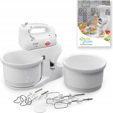 Handmixer mit 2 Schüsseln 451,66 Weiß E-Book
