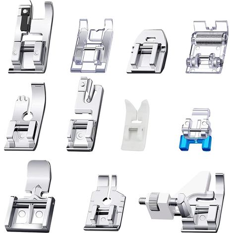 11-teiliger Nähfuß für Nähmaschinen, Nähfüße, multifunktionales Nähfuß-Set für Nähmaschinen, für Nähmaschinen von Brother, Babylock, Janome, Elna, Toyota, Singer (1/5)
