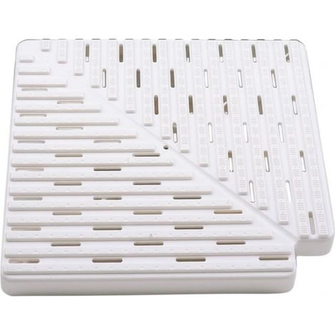 Canale di troppo pieno angolare per piscina a sfioro 335x22 mm  Canale di troppo pieno bianco (1/5)