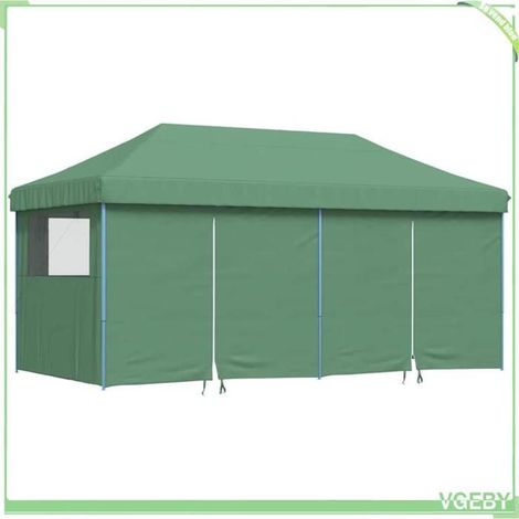 Tente de réception pliable - FAFEICY - 4004952 - Vert - 580x292x315 cm - 4 parois avec fenêtres (1/5)