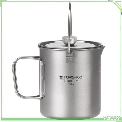 Cafetière piston - FAFEICY - 750 ml - Titane léger - Presse inox amovible - Bec verseur pliable (1/5)