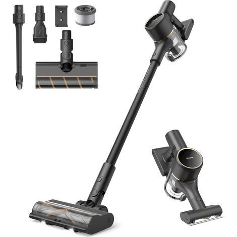 Dreame R10 Pro Kabelloser Staubsauger, 150AW Starke Saugleistung, 65 Min. Laufzeit, Mehrflächenbürste, LED-Lichter, Ideal für Haus- und Autoreinigung, Leicht & Vielseitig