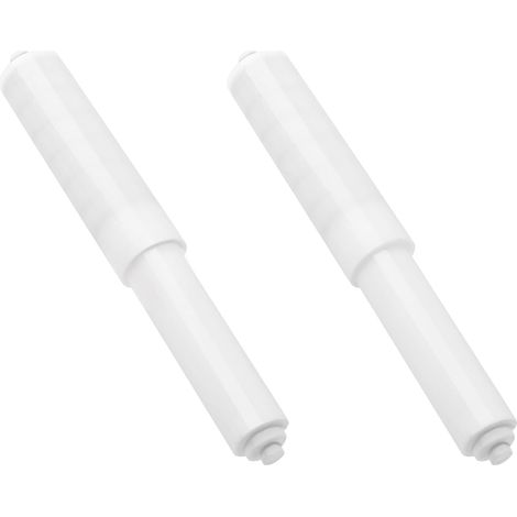 Support de rouleau de papier toilette universel en plastique, support de rouleau de papier toilette, broche de rechange à ressort pour salle de bain/WC (1/5)