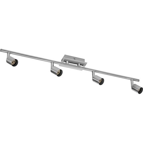 OSRAM OSRAM LED Spot Cylinder DUO plafonnier 4x GU10, Nickel brossé/Chrome, Acier, pivotant, IP20, Intérieur