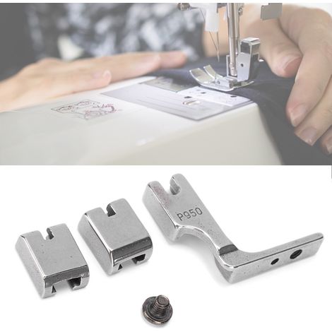 2er-Set Kräuselfuß P950 Industrienähmaschine Ganzmetall-Nähfußzubehör (1/5)