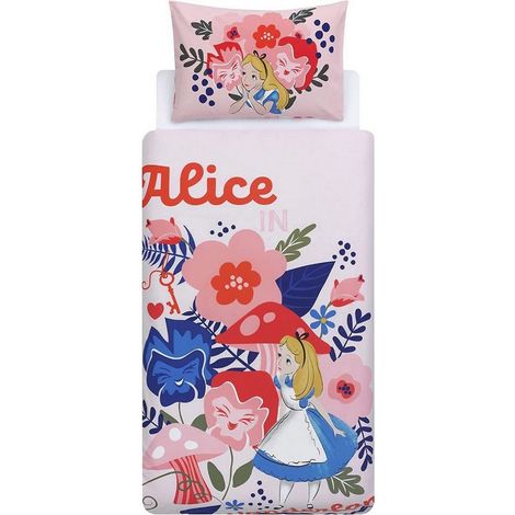 Parure de lit réversible Alice au Pays des Merveilles -135 x 200 cm (1/5)