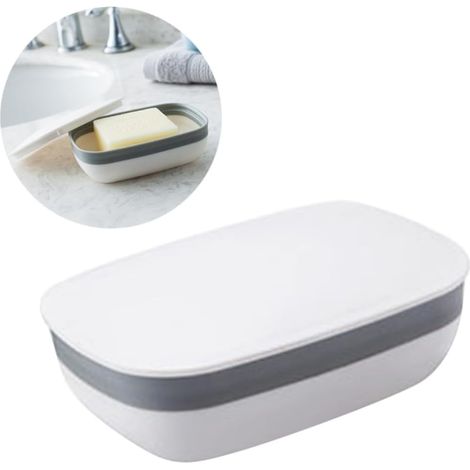 Boîte à Étanche et avec Couvercle pour Salle de Bain Voyage et Extérieur Blanc (1/5)