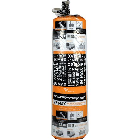 Tramico – Isolant acoustique Tramichape DB 22 Max ép. 4,5 mm – Réduction des bruits de chocs ΔLw 22 dB – Pour chapes traditionnelles et fluides (1/3)