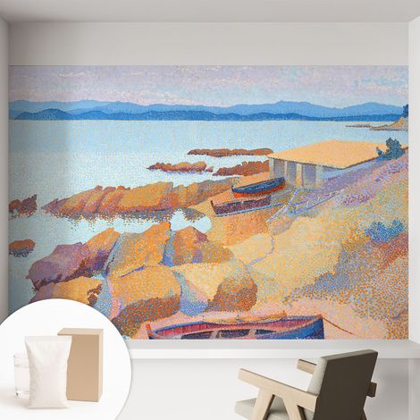 Tapete Vliestapete mit Kleber- abwaschbar - Raumgestaltung Schlafzimmer Wohnzimmer Tapete Meeresansichten 152x104 cm (1/5)