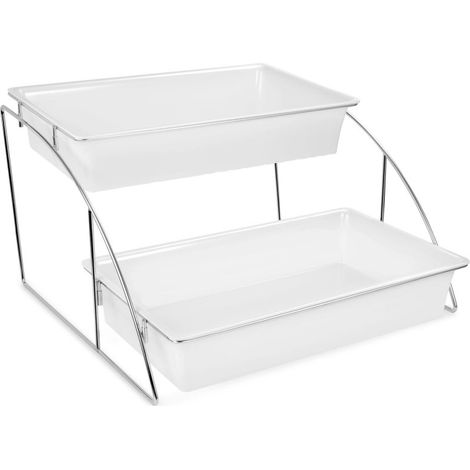 Présentoir Buffet Inox pour 2 Bacs GN 1/1 - Pujadas
