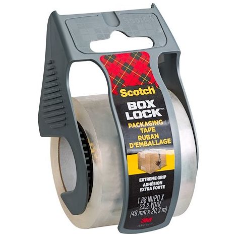 Ruban adhésif d'emballage polypropylène transparent, Box Lock Scotch, 48 mm x 20,3 m (1/5)