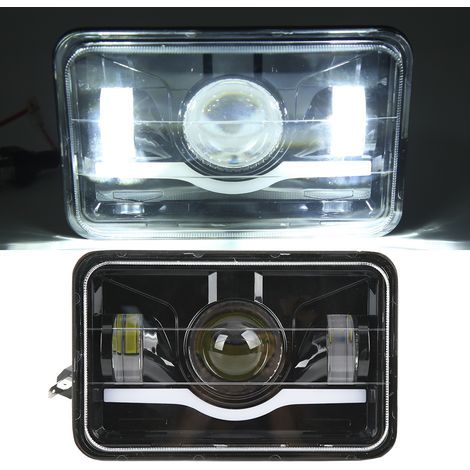 Faro LED rectangular para camioneta, delantero con luz alta/baja y luz diurna (DRL) para Cherokee Limited Sport Utility 2015. (1/5)