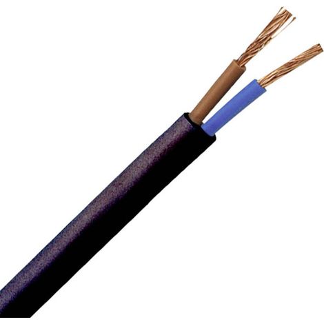 Câble électrique H03VV-F 2 x 0.75 mm² 10 m – 152210845 – Résistant de -40 °C à +50 °C – Pour installations électriques en intérieur – Kopp