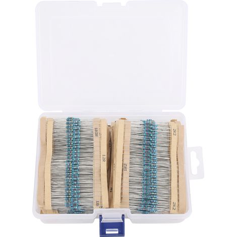 3120Pcs Metal Film Resistor Kit 156 Values Protection Assorted Set Electronic Components 1/4W (1/5)