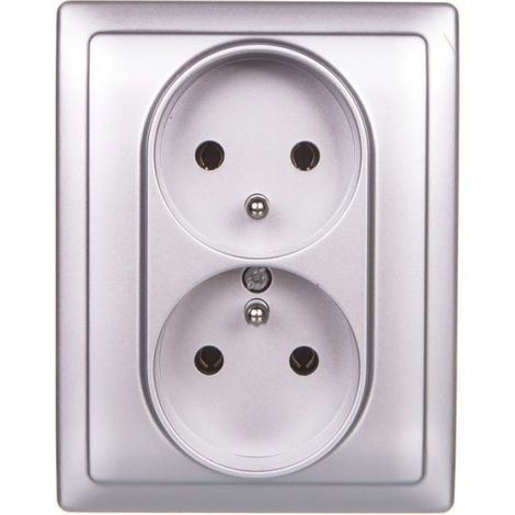 Vena Double Socket con/sin aluminio 514036