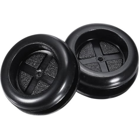 Passe-Fil en Caoutchouc Rond à Montage Double Face Diamètre 28 mm, Diamètre Intérieur 22 mm, pour la Protection des Fils, Lot de 10 Pièces (1/5)