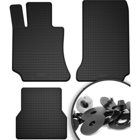 Gummimatten + Stopper für: Mercedes E W211 Limousine, Kombi (2002-2009)
