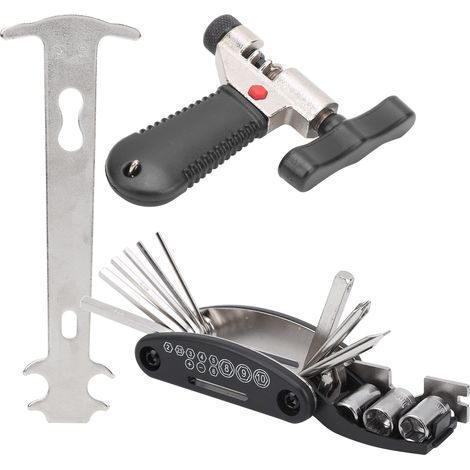 Kit Multifonction 16 en 1 pour Réparation et Entretien Vélo avec Coupe-Chaîne (1/5)