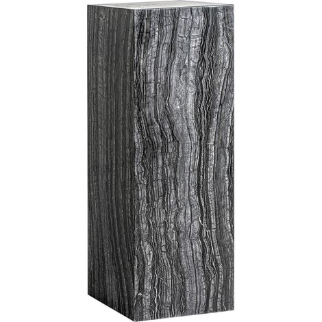 Sellette art déco en marbre gris finition marbrée élégante - Gris marbré élégant (1/4)