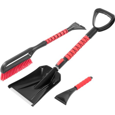 Set Strend Pro, für Auto, für Eis und Schnee, Teleskop-Schaufel, Schaber, Besen