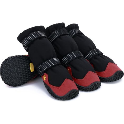 Protège-Pattes et Bottes, 4 Bottes Antidérapantes pour Chiens pour Les Trottoirs Chauds et Imperméables, Adhérentes, Réfléchissantes - Convient aux Petits, Moyens, Grands Chiens (1/5)