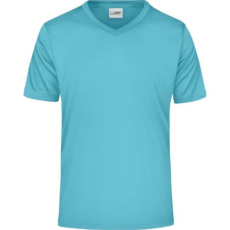 James & Nicholson Herren T-Shirt Active-V JN736 Gr. 2XL pacific (1/3)