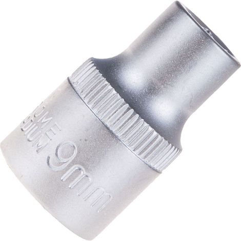 Douille hexagonale CRV 9 mm (25/200) 1/2" (1/3)