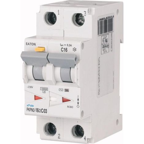 Disj. diff. 2X16A 300mA type AC/ cbe C 000111630 EATON PKPM2-16/2/C/03