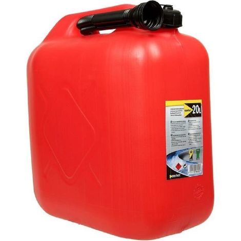 Jerrican 20L homologue + bec verseur rouge (1/4)