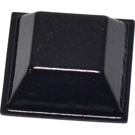 TOOLCRAFT PD2205SW Gerätefuß selbstklebend, quadratisch Schwarz (L x B x H) 20.6 x 20.6 x 7.6 mm 1 S
