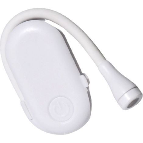 Small 3W clip-on lamp, stepless dimming, 5V, 1A, USB charger, eye care, for reading at night in bed, white (1/5)