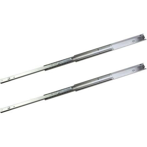 Rails glissière télescopique 2 pièces pour tiroir 350 mm