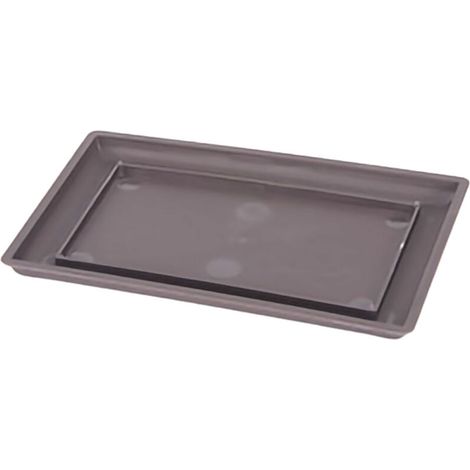 Bac En Plastique Imitation Zisha Rectangulaire Épaissi Mat Pour Succulentes Et Graines De Lithops Avec Plateau Optionnel Grand Modèle - KZQ
