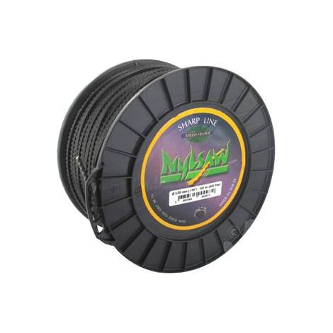 Bobine fil nylon cranté NYLSAW - 4 mm x 110m - qualité professionnelle - fabrication française (1/3)