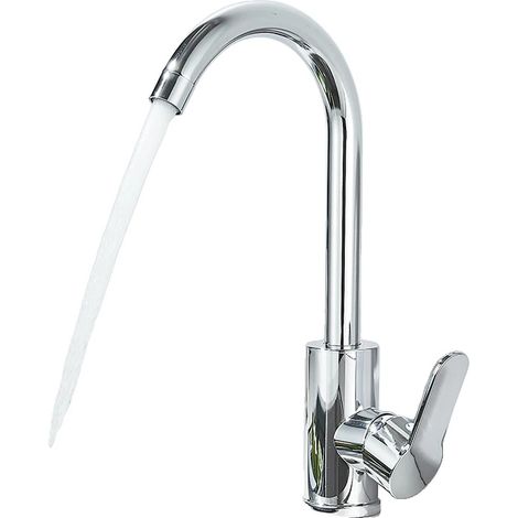 Grifo de cocina, acero inoxidable, caño flexible, cromado A (1/2)