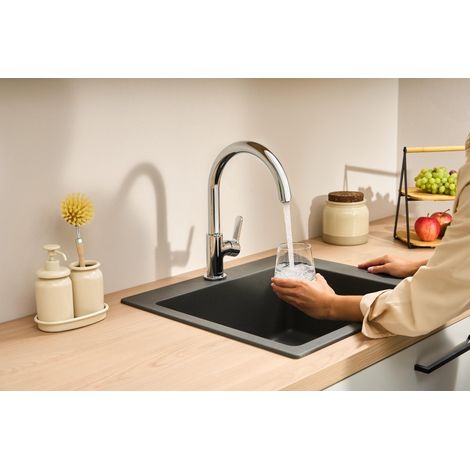 Küchenarmatur mit Schwanenhals STAMIS S 210, Chrom HANSGROHE (1/5)