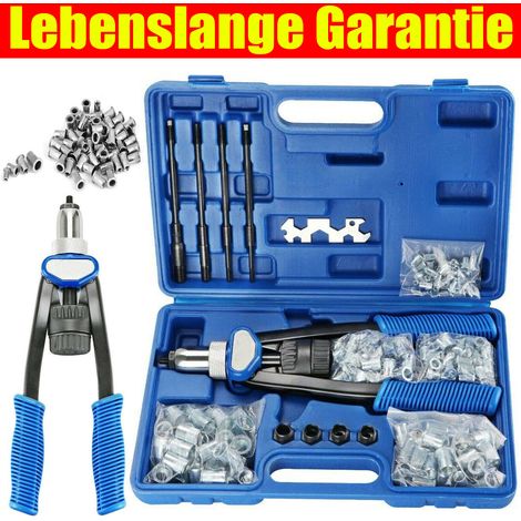 Professionnel rivet écrou pince set riveteuse filetage écrou rivet M5 hrum12 outil
