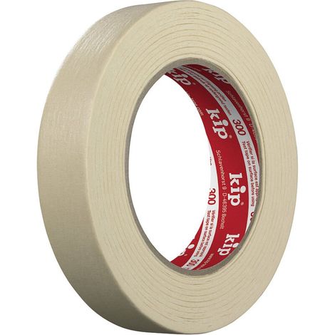 Feinkreppklebeband KIP 300 MASKING-TEC® – natur 24 mm x 50 m