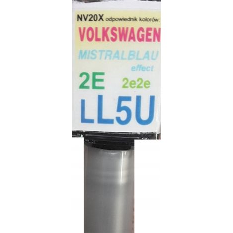 Système de réparation des rayures de peinture automobile VW LL5U 2E2E mistralblau (1/5)