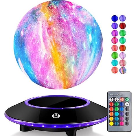 LED Night Light with Remote Control Dimmable 16 Colors for Kids and Adults 16 Colors Moon (1/5)