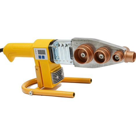 Soudeur de tuyaux, puissance de 850W, plage de température réglable de 0 à 380°C, têtes de matrice de 20 à 63mm, taille compacte de 33,5x13,5cm, poids de 2,14kg (1/5)