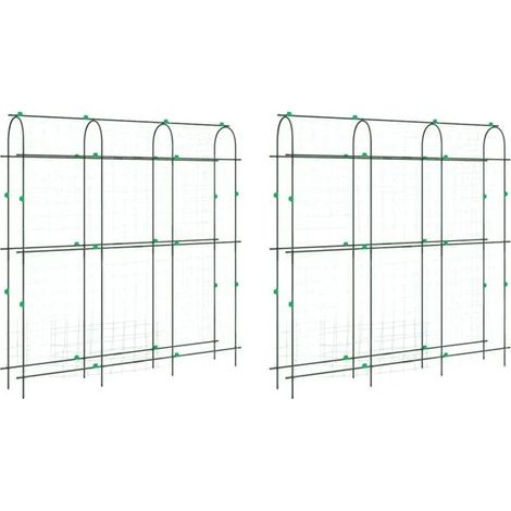 Pergola de jardin en forme de U en deux parties pour plantes grimpantes (1/5)